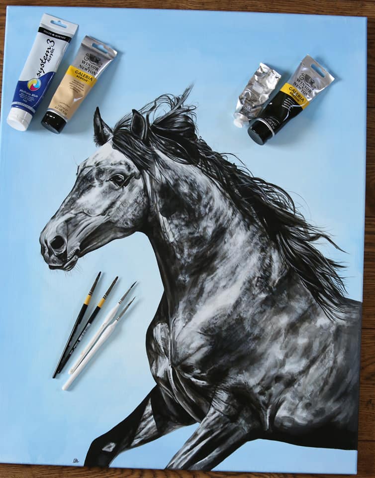 Acrylic Horse painting